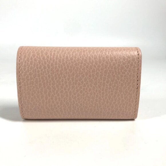 GUCCI 456118 GG Marmot Double G 6-Ring Key Case Leather pink - Picture 10 of 14